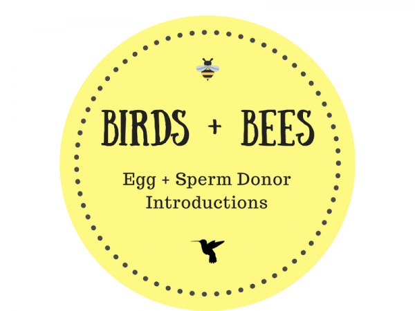 Birds + Bees Egg and Sperm Donor Introductions Logo