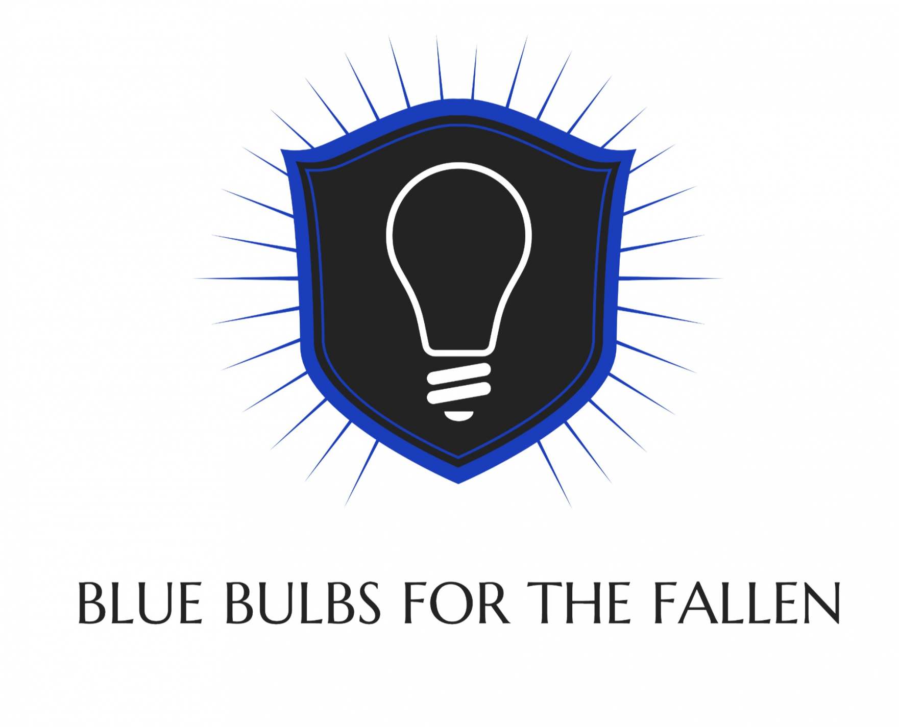 Blue Bulbs for the Fallen Logo