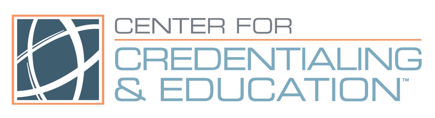 Center for Credentialing & Education Logo