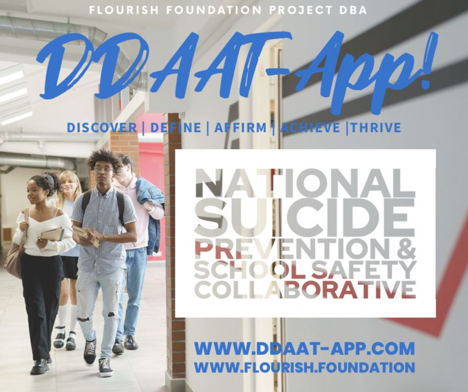 Flourish Foundation Proj. DBA DDAAT-App Suicide Prevention Logo