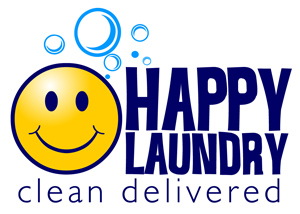 Happy Laundry and Dry Cleaning Logo