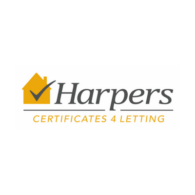 HarpersCerts4Letting Logo