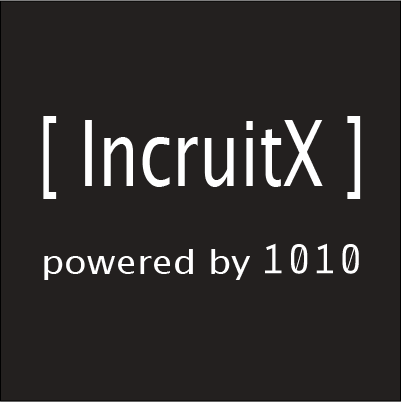IncruitX - powered by 1010 Logo
