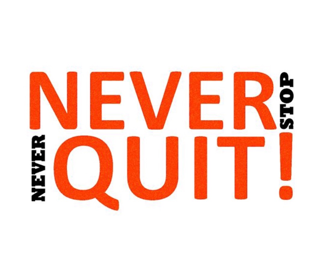 NEVER STOP NEVER QUIT Logo