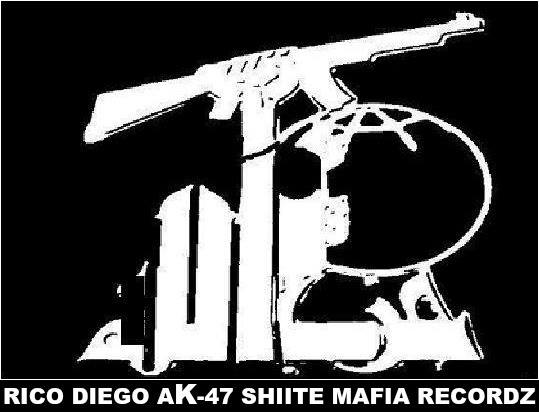 PrettyBoy Rico Diego / Ak-47 Shiite Mafia Recordz Logo