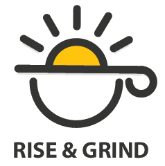 Rise & Grind Patchogue Logo