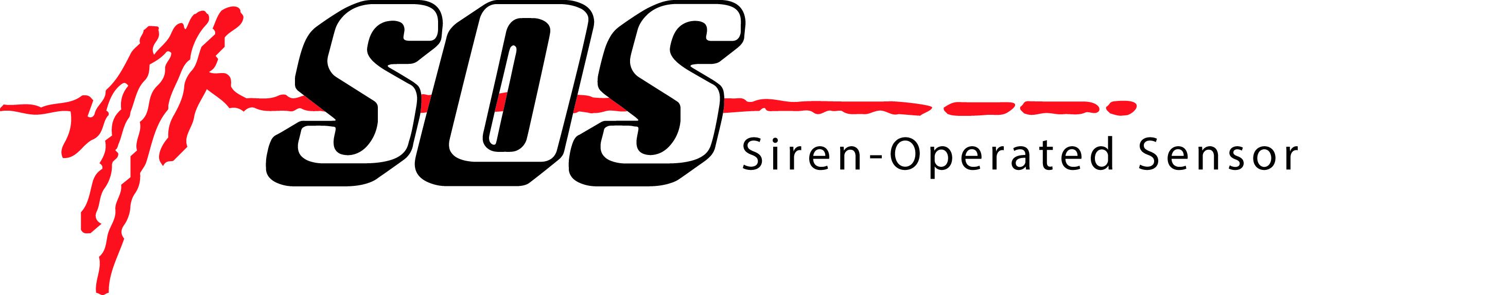 SOS - Siren-Operated Sensor Logo