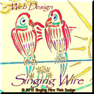 Singing Wire Web Design Logo