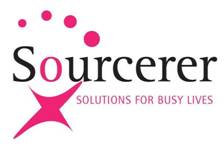 Sourcerer: Solutions for Busy Lives Logo