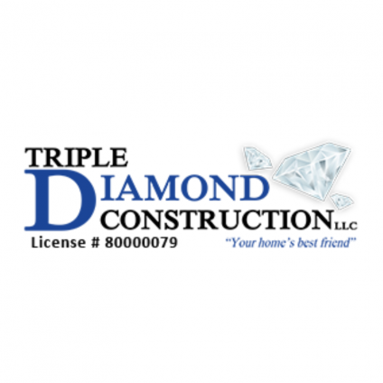Triple Diamond Construction Logo