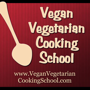 Vegan Vegetarian Cooking School Logo