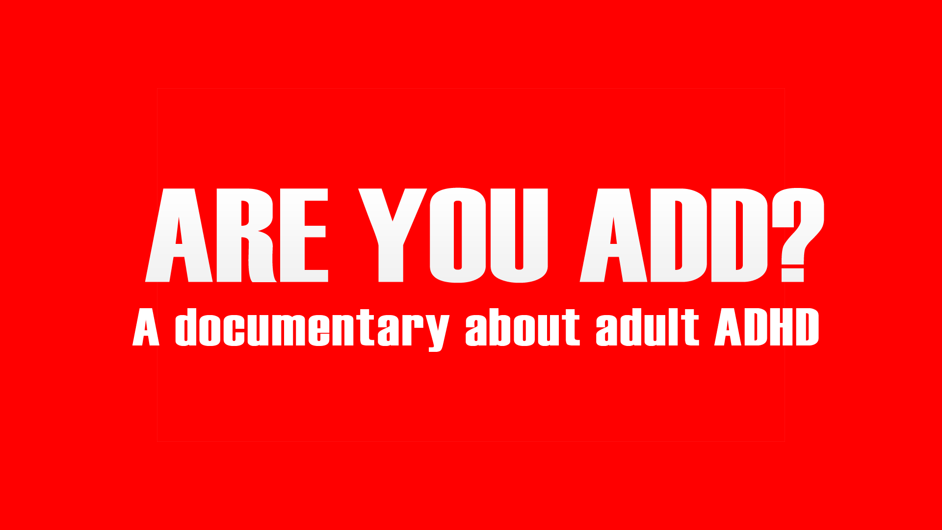 Are You ADD? Logo