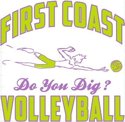 first coast volleyball Logo