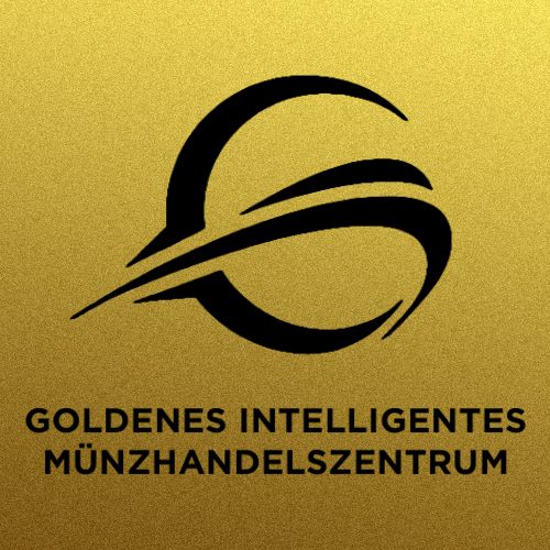 Goldenes Intelligentes Münzhandelszentrum Logo