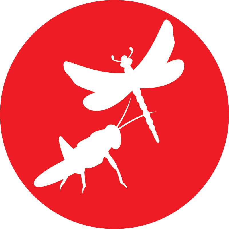 Grasshoppers Observe Dragonflies Publishing House Logo