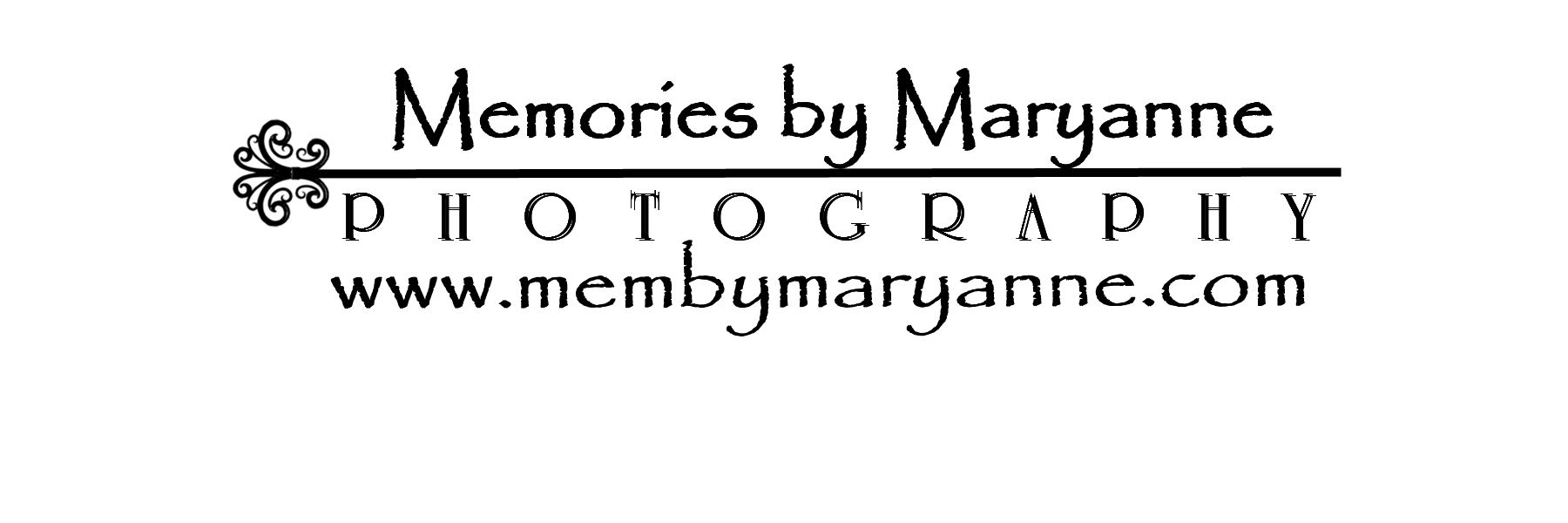 Memories by Maryanne Photography Logo