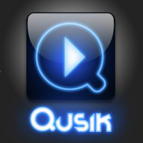 Qusik DJ Music and Mic Logo