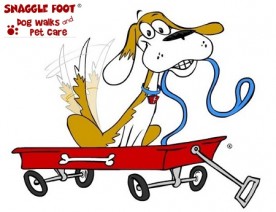Snaggle Foot Dog Walks and Pet Care Logo