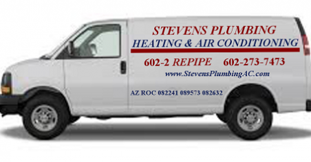 Stevens Plumbing Heating & Air Conditioning Logo