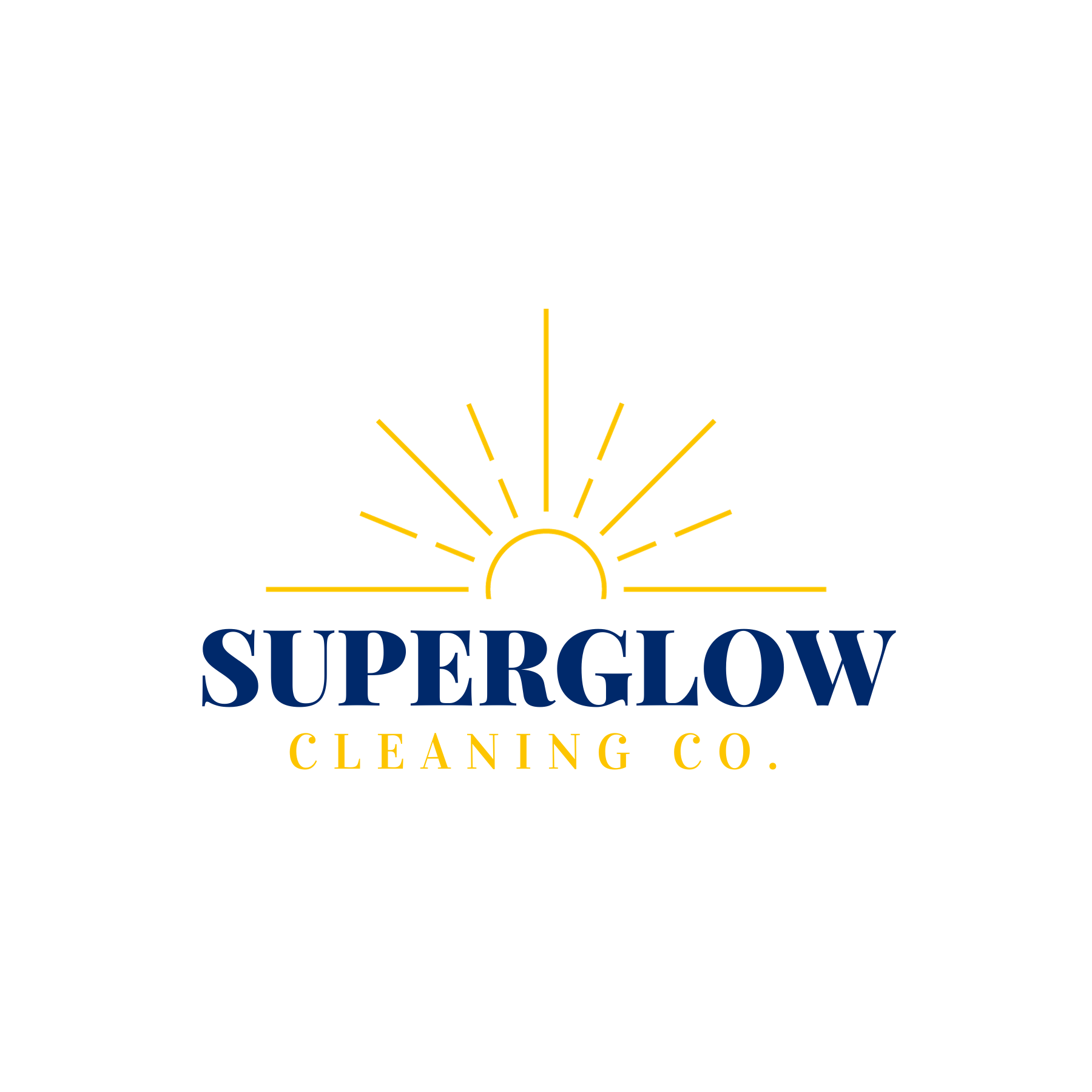 SuperGlow Cleaning Co. Logo