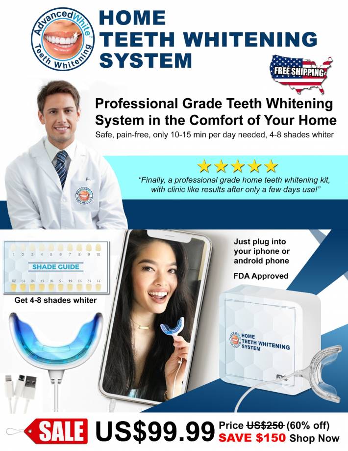 Advanced White Teeth Whitening System Logo