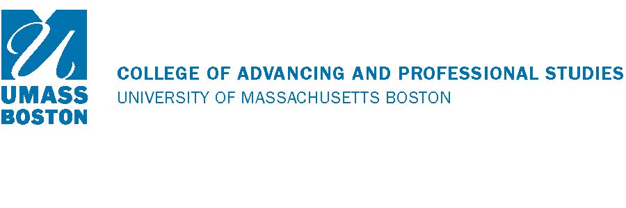UMass Boston Advancing & Professional Studies Logo